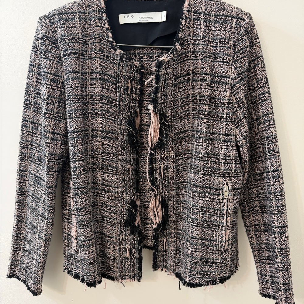 IRO Paris Jocund Bouclé Tweed Jacket – Chanel Inspired – FR 42 / US 10